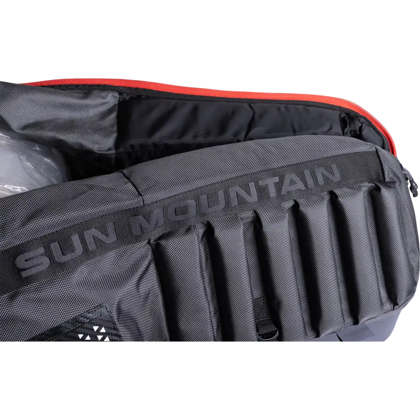 2024 Sun Mountain Kube Travel Cover - Steel/Black/Rush Red