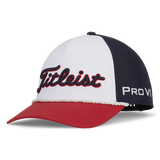 2024 Titleist Tour Performance Rope Cap - Navy/Red/White