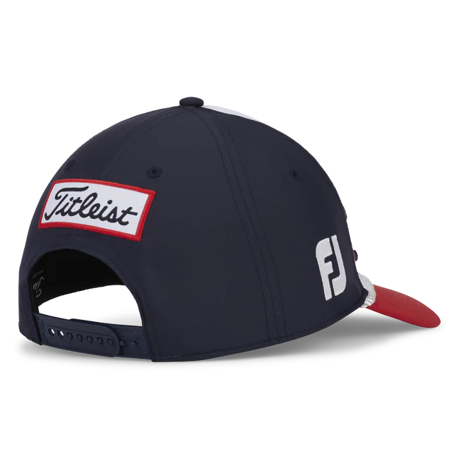 2024 Titleist Tour Performance Rope Cap - Navy/Red/White