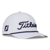 2024 Titleist Tour Performance Rope Cap - White/Navy