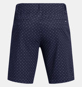 2024 Under Armour Men's Drive Printed Taper Short - Midnight Navy/White/Halo Gray