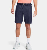 2024 Under Armour Men's Drive Printed Taper Short - Midnight Navy/White/Halo Gray