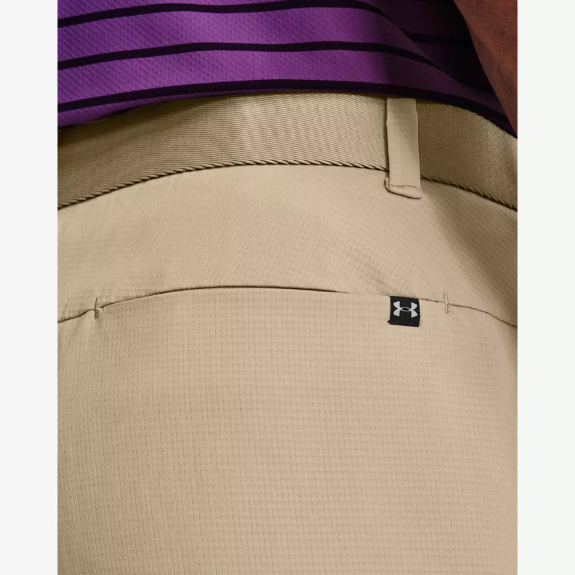 2024 Under Armour Men's Iso-Chill Airvent Shorts - Khaki Base/Halo Gray