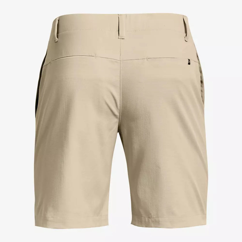 2024 Under Armour Men's Iso-Chill Airvent Shorts - Khaki Base/Halo Gray