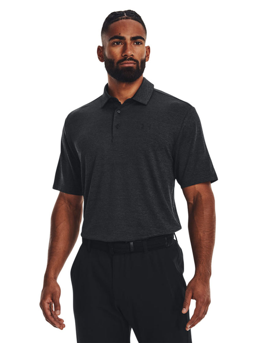 2024 Under Armour Men's Playoff Polo 3.0 - Black/Jet Gray/Black