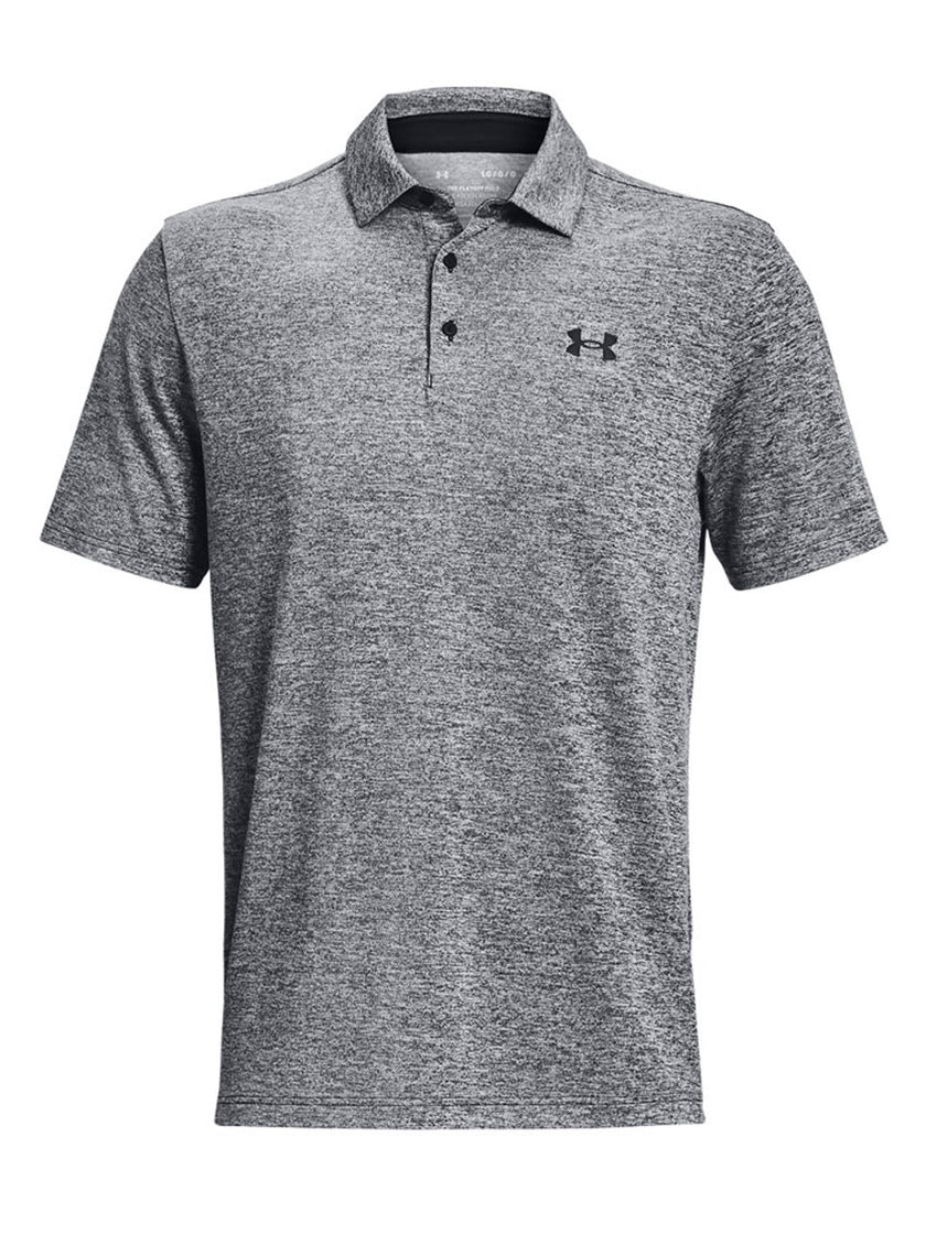 2024 Under Armour Men's Playoff Polo 3.0 - Black/White/Black