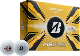 2025 Bridgestone E12 Straight Golf Ball Dozen - White