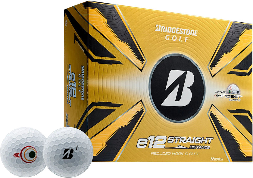 2025 Bridgestone E12 Straight Golf Ball Dozen - White