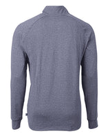 2025 Cutter & Buck Men's Adapt Eco Heather 1/2 Zip Pullover - Navy Blue Heath