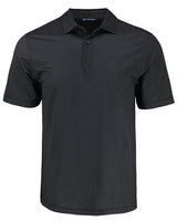 2025 Cutter & Buck Men's Pike Eco Shadow Check Print Polo - Black