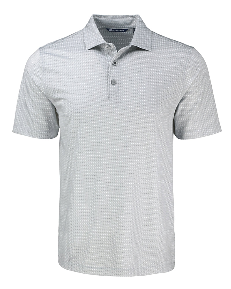 2025 Cutter & Buck Men's Pike Eco Shadow Check Print Polo - Polished