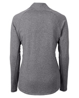 2025 Cutter & Buck Women's Adapt Eco Heather Full Zip - Black Heather