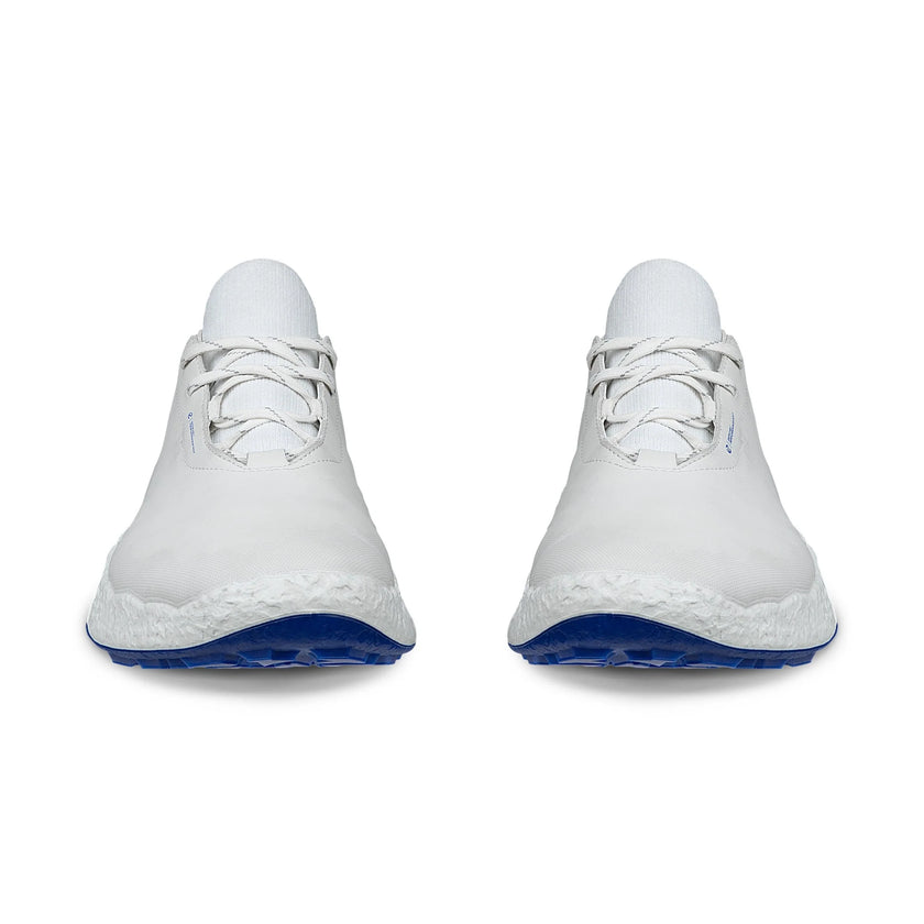 front of white mens golf shoes