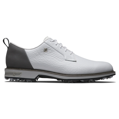 2025 FootJoy Men's Premiere Field Bison Golf Shoe - White/Grey/Dark Grey