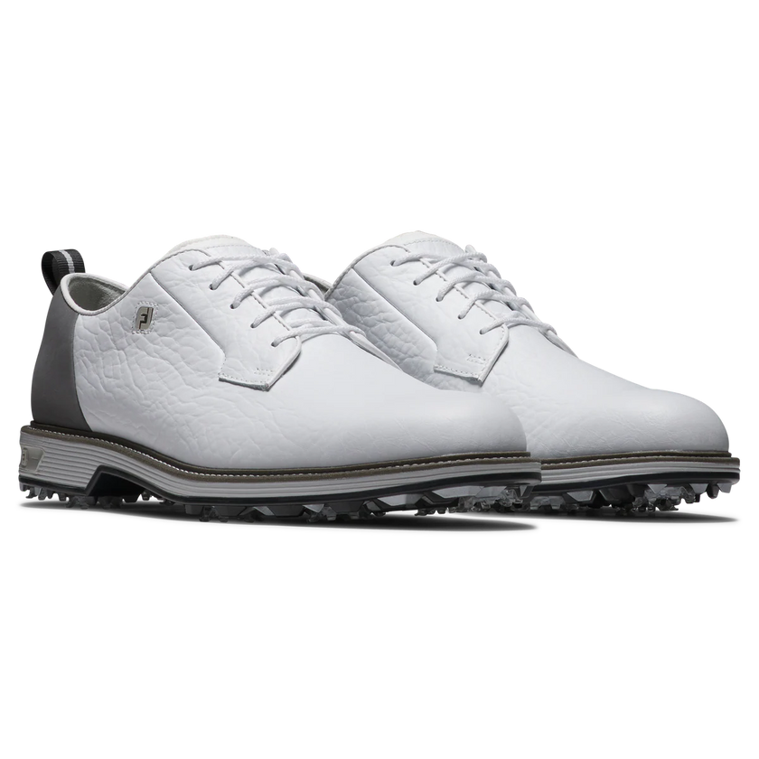 2025 FootJoy Men's Premiere Field Bison Golf Shoe - White/Grey/Dark Grey