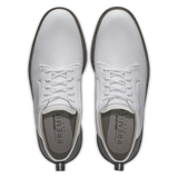 2025 FootJoy Men's Premiere Field Bison Golf Shoe - White/Grey/Dark Grey