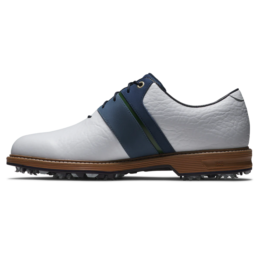 2025 FootJoy Men's Premiere Packard Golf Shoe - White/Navy/Tan
