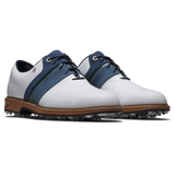 2025 FootJoy Men's Premiere Packard Golf Shoe - White/Navy/Tan