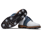 2025 FootJoy Men's Premiere Packard Golf Shoe - White/Navy/Tan