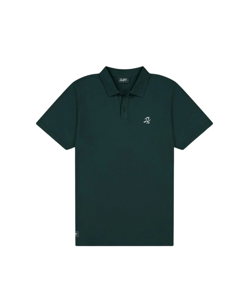 2025 Huffer Men's Classic Short Sleeve Polo - Golf Green