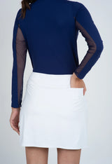 2025 IBKUL Layered Skort - White