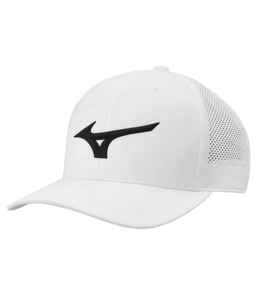 2025 Mizuno Tour Vent Snapback Cap - White/Black