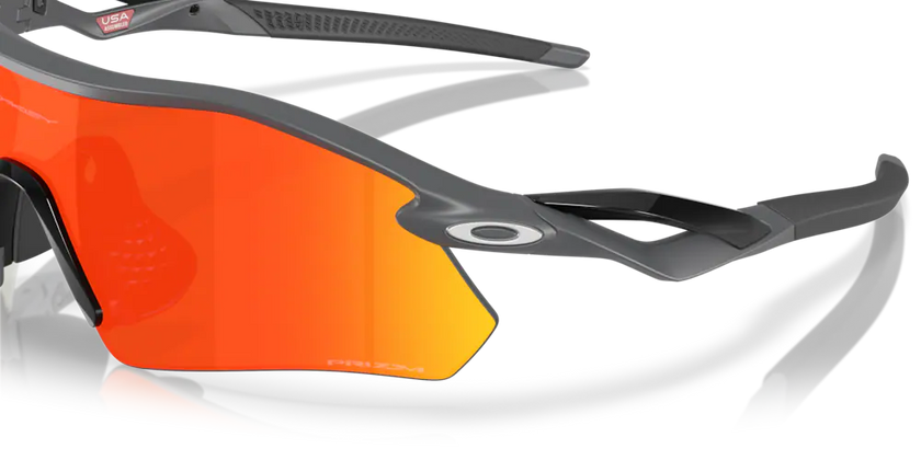 2025 Oakley Radar Plate Sunglasses - Matte Carbon Frame with Prizm Ruby