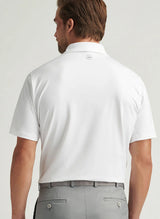 2025 Peter Millar Men's Solid Performance Jersey Polo - White