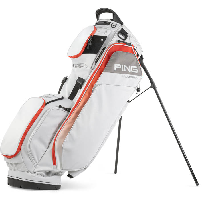 2025 Ping Hoofer 14 Way Stand Bag - Light Grey/Red