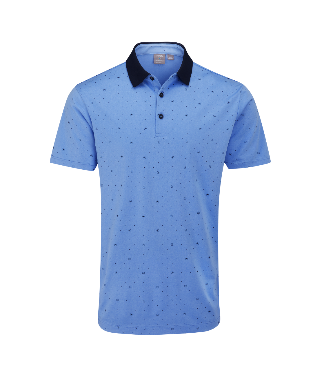 2025 Ping Men's Jared Polo - Cornflower Blue/Navy – The Clubroom