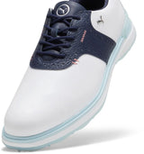 2025 Puma Men's Advant Golf Shoe - White/Deep Navy