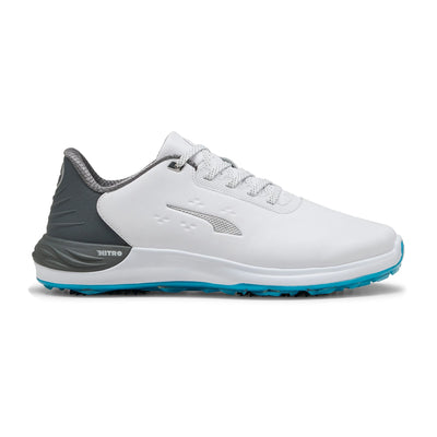 2025 Puma Men's Phantomcat Nitro Golf Shoe - White Slate/Sky Speed Blue