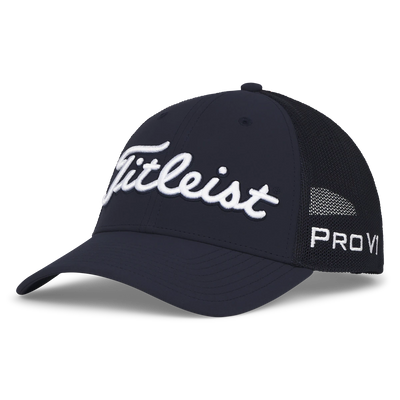 2025 Titleist Tour Performance Mesh Cap - Navy / White