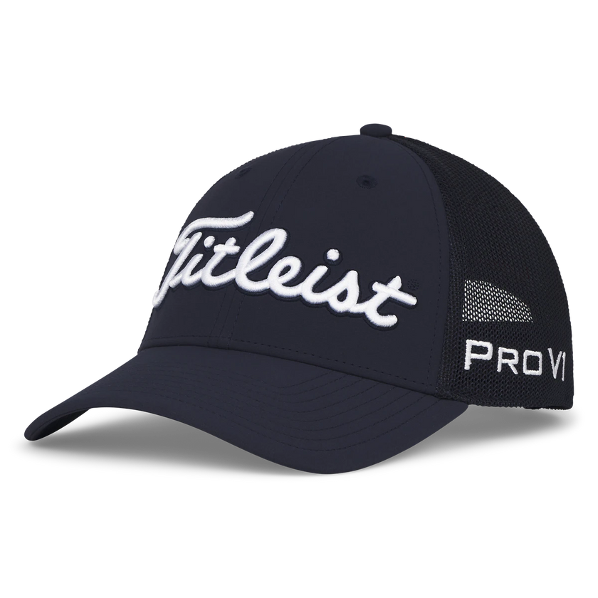 2025 Titleist Tour Performance Mesh Cap - Navy / White