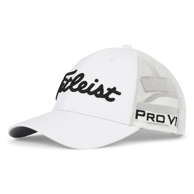 2025 Titleist Tour Performance Mesh Cap - White / Black