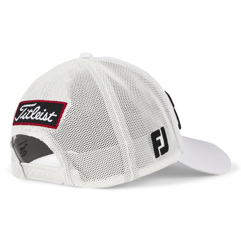 2025 Titleist Tour Performance Mesh Cap - White / Black