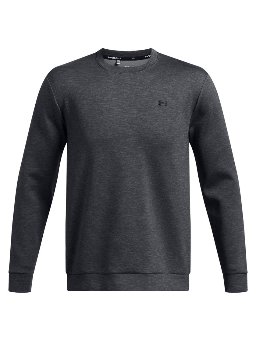 2025 Under Armour Men's Drive Midlayer Crew - Black/Anthracite/Black