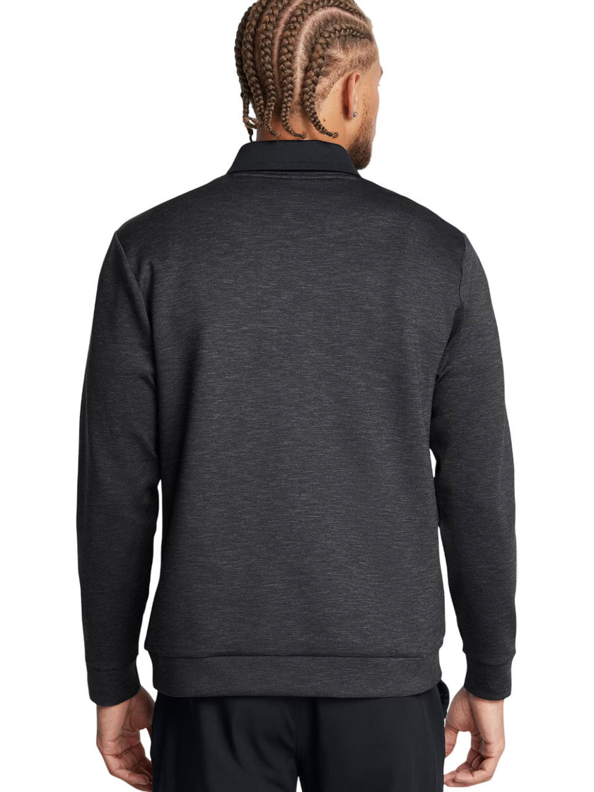 2025 Under Armour Men's Drive Midlayer Crew - Black/Anthracite/Black