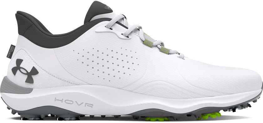 2025 Under Armour Men's Drive Pro Wide Golf Shoe - Black/Metallic Gunmetal