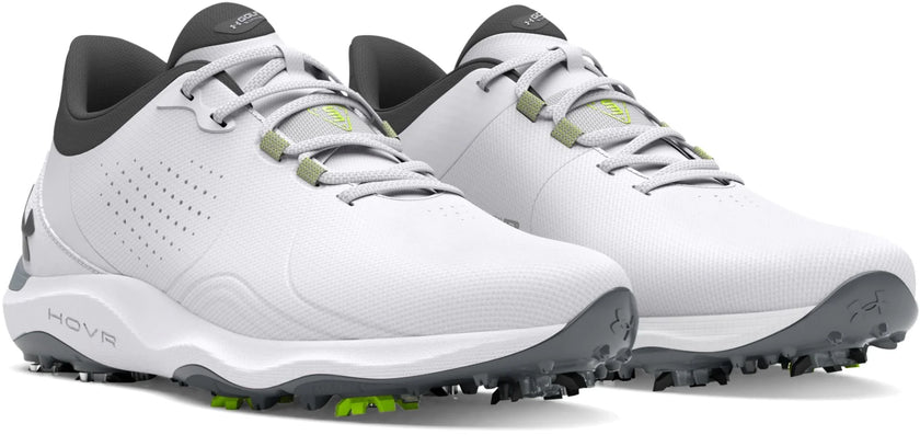 2025 Under Armour Men's Drive Pro Wide Golf Shoe - Black/Metallic Gunmetal
