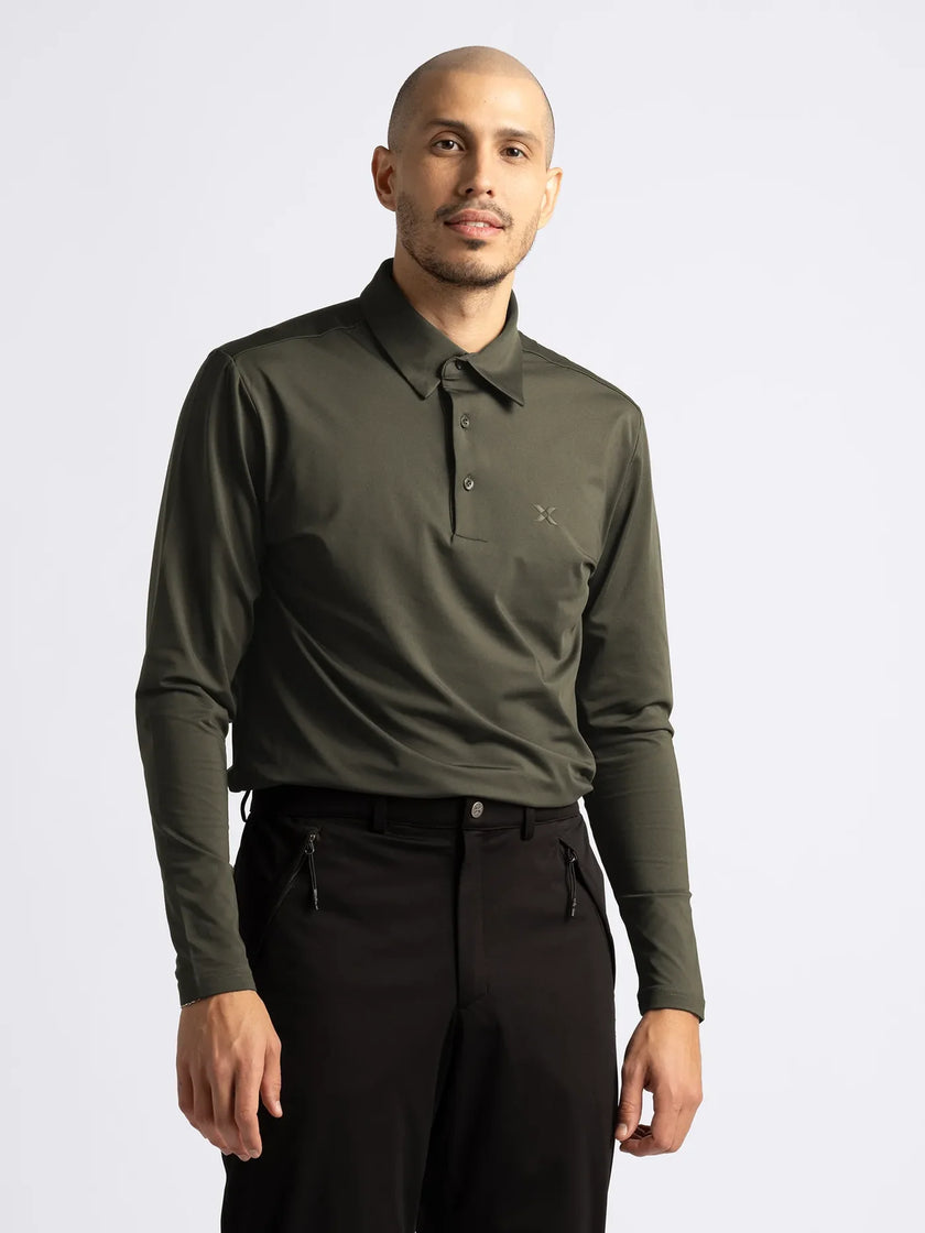 2025 Cross Men's Nick Long Sleeve Polo Shirt