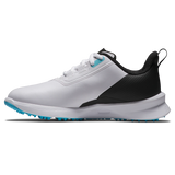 2025 FootJoy Junior Boys Fuel Shoes - White/Black/Blue