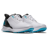 2025 FootJoy Junior Boys Fuel Shoes - White/Black/Blue