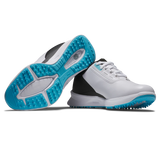 2025 FootJoy Junior Boys Fuel Shoes - White/Black/Blue