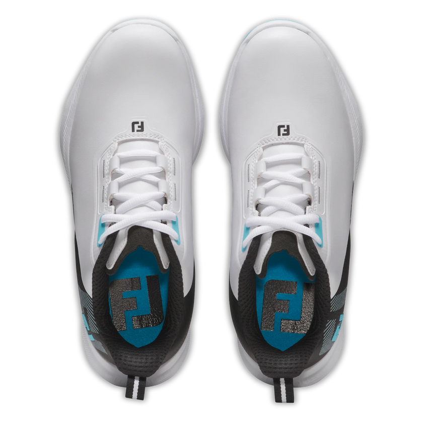 2025 FootJoy Junior Boys Fuel Shoes - White/Black/Blue