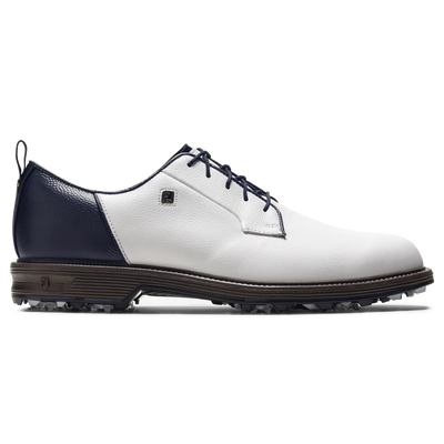 2025 FootJoy Men's Premiere Field LX Golf Shoes - White/Navy/Chestnut