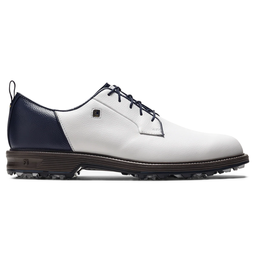2025 FootJoy Men's Premiere Field LX Golf Shoes - White/Navy/Chestnut