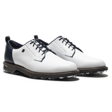 2025 FootJoy Men's Premiere Field LX Golf Shoes - White/Navy/Chestnut