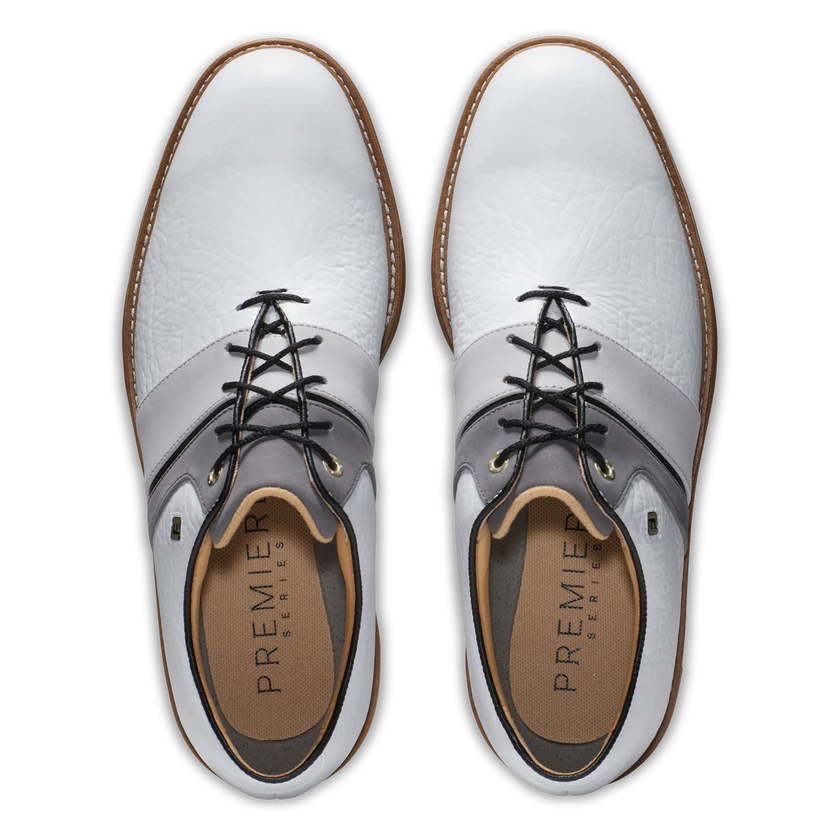2025 FootJoy Men's Premiere Packard LX Golf Shoe - White/Grey