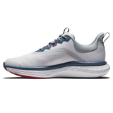 2025 FootJoy Men's Quantum Textile Golf Shoe - White/Blue/Red